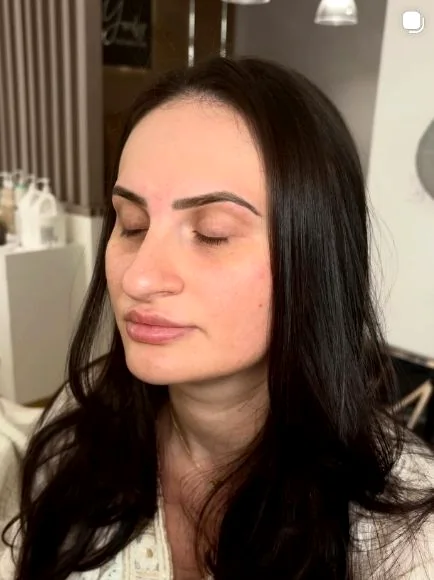 Shaped brows and lash work
